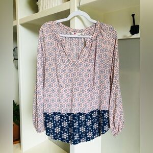 Boden Maya Floral Tunic Blouse